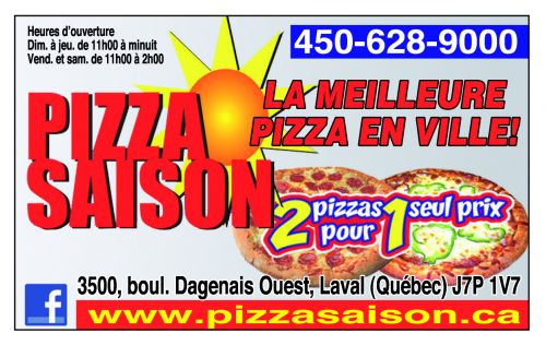 Pizza Saison à Laval